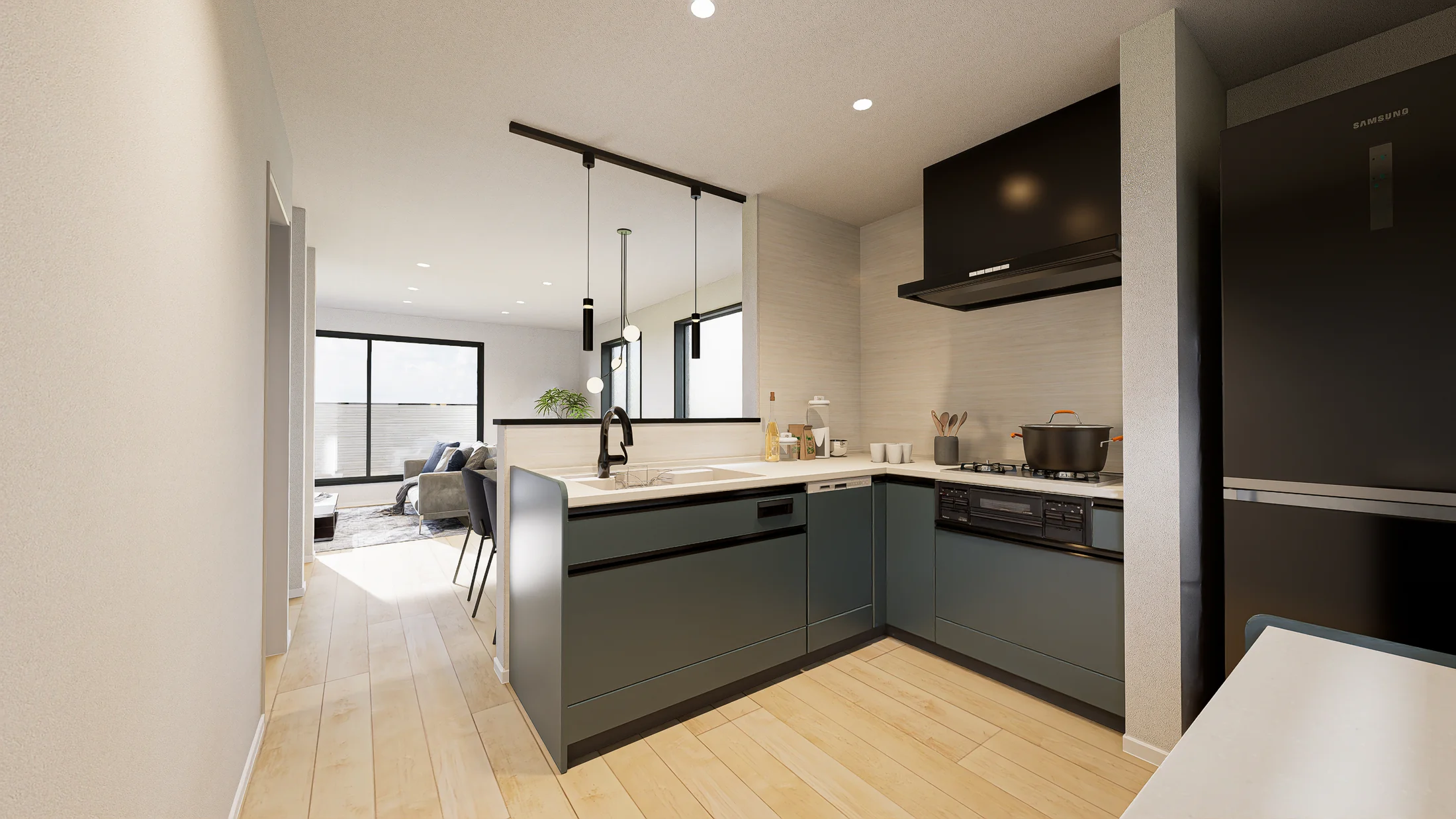西富 分譲住宅|B棟 キッチン